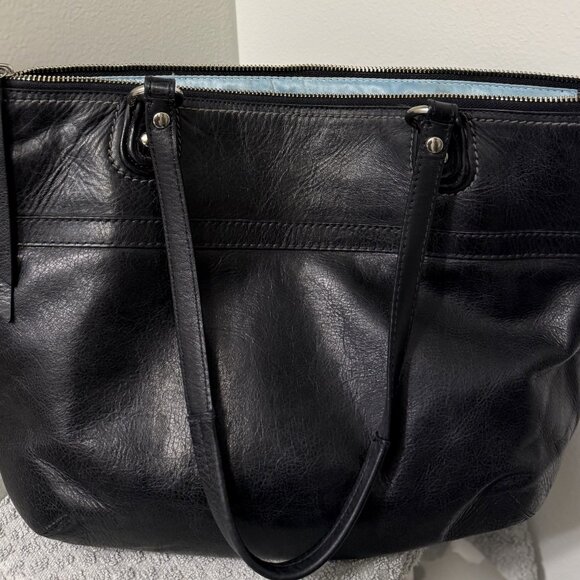 Coach 2012 Black Distressed Leather Poppy Satchel - Picture 3 of 9
